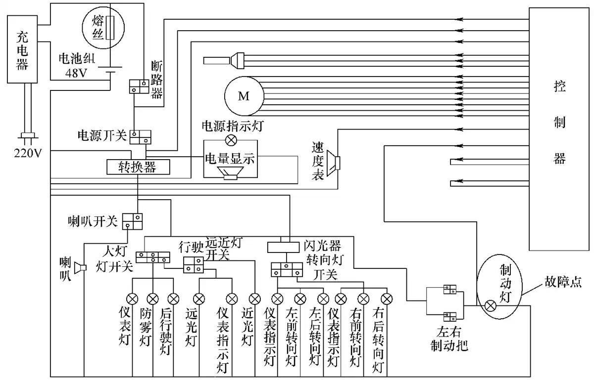 电动自行车电气原理图